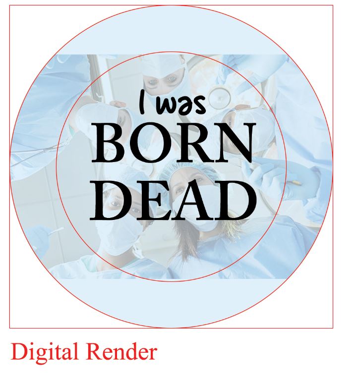 "Born Dead" - 1.25" Pinback Button