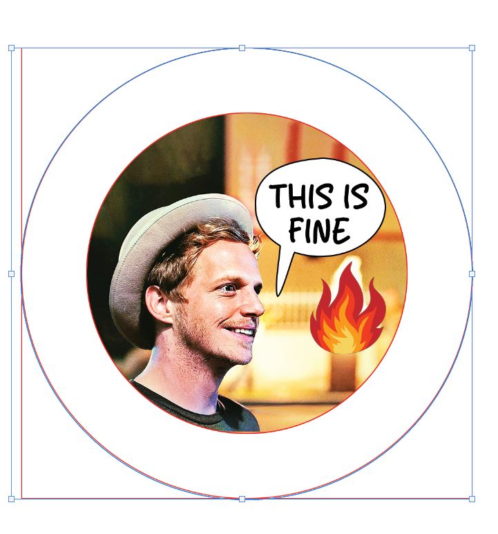 "This is Fine" - 1.25" Pinback Button